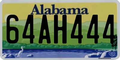AL license plate 64AH444