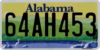 AL license plate 64AH453