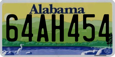 AL license plate 64AH454