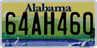 AL license plate 64AH460