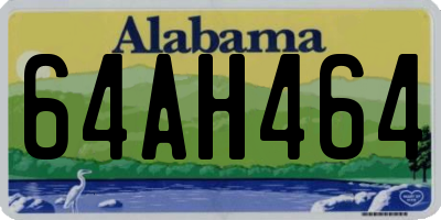 AL license plate 64AH464