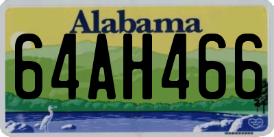 AL license plate 64AH466