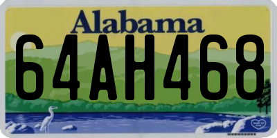 AL license plate 64AH468