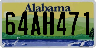 AL license plate 64AH471