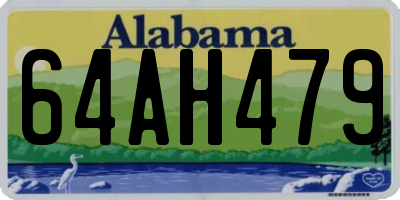 AL license plate 64AH479
