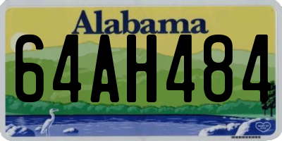 AL license plate 64AH484