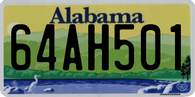 AL license plate 64AH501