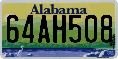 AL license plate 64AH508