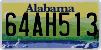 AL license plate 64AH513
