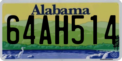 AL license plate 64AH514