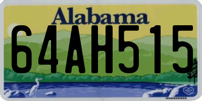 AL license plate 64AH515