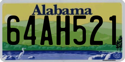 AL license plate 64AH521