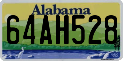 AL license plate 64AH528