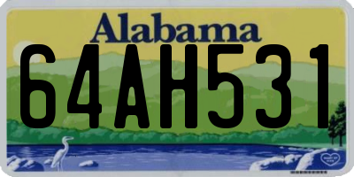 AL license plate 64AH531