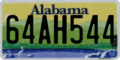 AL license plate 64AH544
