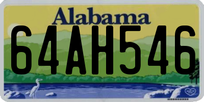 AL license plate 64AH546