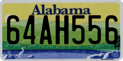 AL license plate 64AH556