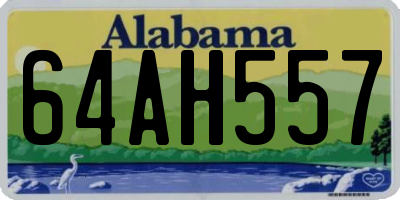 AL license plate 64AH557