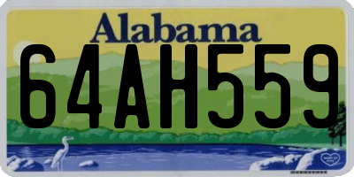 AL license plate 64AH559
