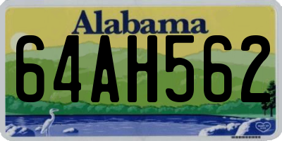 AL license plate 64AH562