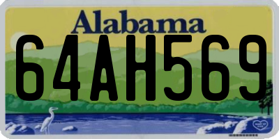 AL license plate 64AH569