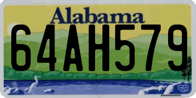 AL license plate 64AH579
