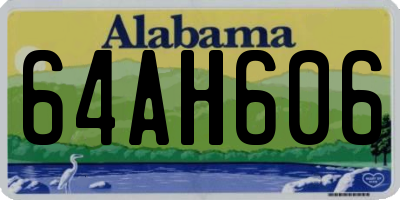 AL license plate 64AH606