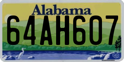 AL license plate 64AH607