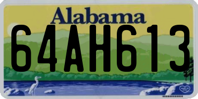 AL license plate 64AH613