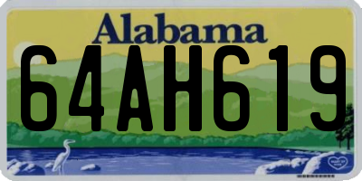AL license plate 64AH619