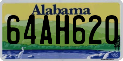 AL license plate 64AH620