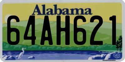 AL license plate 64AH621