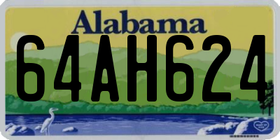 AL license plate 64AH624