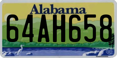 AL license plate 64AH658