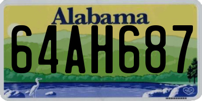 AL license plate 64AH687