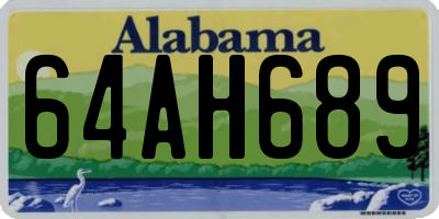 AL license plate 64AH689