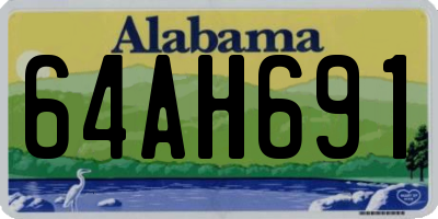 AL license plate 64AH691