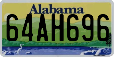 AL license plate 64AH696