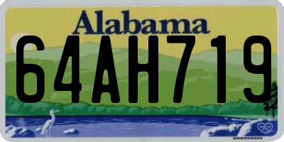 AL license plate 64AH719