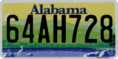 AL license plate 64AH728