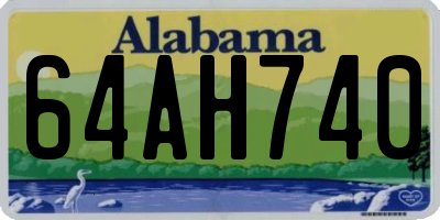 AL license plate 64AH740