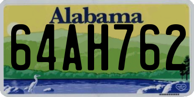AL license plate 64AH762
