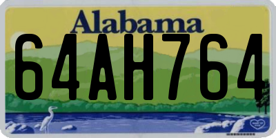 AL license plate 64AH764