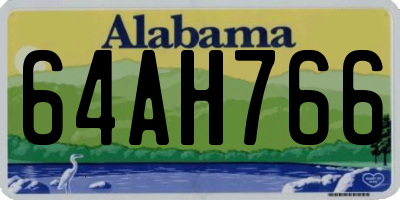 AL license plate 64AH766