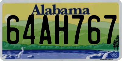 AL license plate 64AH767