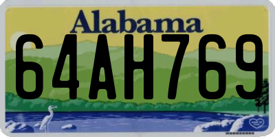 AL license plate 64AH769