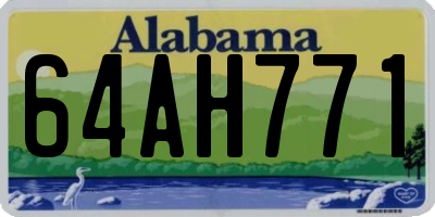 AL license plate 64AH771