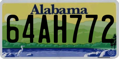 AL license plate 64AH772