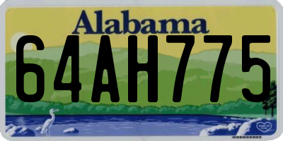 AL license plate 64AH775