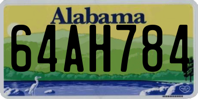 AL license plate 64AH784